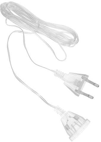 Kisangel 2 Stück LED Lichterketten Verlängerungskabel Weiß mit Flexiblem Pvc Kupferdesign für Party und Zuhause Installieren