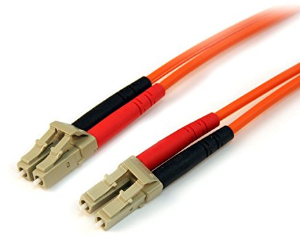 StarTech.com 1m Fiber Optic Cable - Multimode Duplex 50/125 - LSZH - LC/LC - OM2 - LC to LC Fiber Patch Cable (50FIBLCLC1)