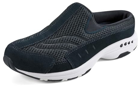 Easy Spirit Traveltime Women's Slip On, 9 B(M) US, Navy-White-Suede