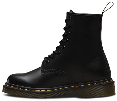Dr. Martens 1460 8 Eye Brown', Bovver Boots Unisex Adulto, Nero Black 11822002, 43 EU