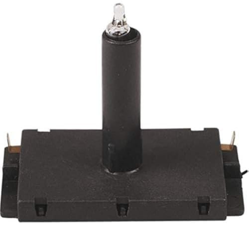 OPUS 560.407 Glimmlampe II für Taster mit Schließerkontakt Antennenabdeckung 2 Loch 55 pw, schwarz