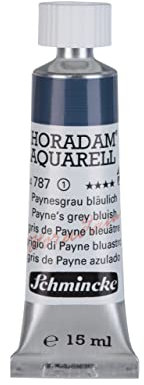 Schmincke - HORADAM® AQUARELL - aquarelle d'artiste ultra-fine, Gris de Payne bleuté - 15 ml