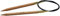 KnitPro K35345 Rundstricknadel, Birkenholz, Beige, 100 cm x 8 mm