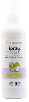 Benessence - Spray con Citronella ed Aloe Vera per Cani e Gatti - 250 ml