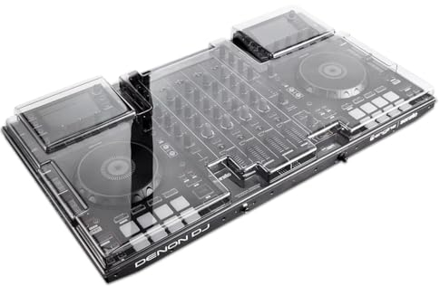 Decksaver Cover for Denon MCX-8000 - Super-Durable Polycarbonate Protective lid in Smoked Clear Colour, Made in The UK - The DJs' Choice for Unbeatable Protection