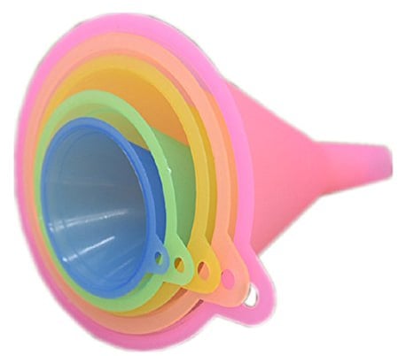 Kitchen Rainbow Colors Set-5 Pieces Cooking (67, 83, 98,110 and 125 mm) Funnel 1