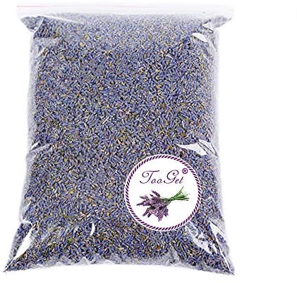 TooGet Fleurs de Lavande Séchées 100% Pures et Naturelles Bourgeons de Lavande Parfumés, Superbe Qualité - 450g