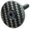 Fahrrad A-Head Carbon Vorbau Steuersatz Kappe 1 1/8 Zoll mit Titanschraube 3k (Glossy)