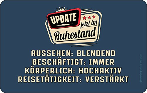 Update Ruhestand - Frühstücksbrettchen - Resopal Brettchen