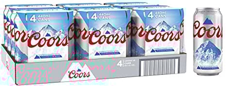Coors Lager Beer 24 x 440 ml (cans)