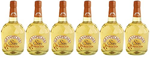 Granpecher - Licor de Melocotón sin alcohol - 6 botellas de 700 ml - Total: 4200 ml
