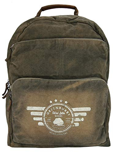Greenburry Vintage Rucksack Braun 43x35x16cm