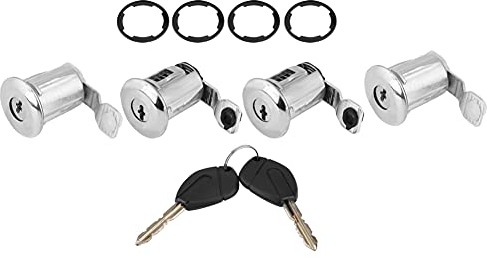 türschlösser c1,Barrel Car Lock Zylindersatz Car Auto Lock 252522 Autotürschloss Zylindersatz mit Schlüsseln für Partner Berlingo Xsara Autoschloss Zubehör