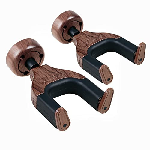 Gitarrenhakenhalter für die Wand, Gitarrenhalter Wandhalterung mit Auto Lock, für Akustik- und E-Gitarren, Bass und Banjo