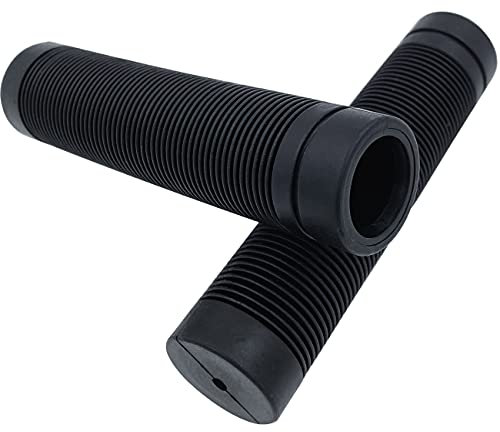 VIAUMBR Fahrradgriffe für Rennrad, MTB, Trekking Rad, eBike - Gummi, 125mm Schwarz-A, 1 Paar