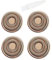 Gesichtshaarentferner Ersatzköpfe für Flawless Elektrorasierer,4Pack Gen 2 Rosy Gold Ersatzköpfe fehlerlos Klingen für Lippen,Kinn,Wangen und Sideburns