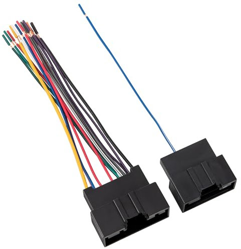 RED WOLF Car Stereo Wiring Harness Compatible with Ford Transit 2014-2019, Fiesta 2013-2018, Focus 2013-2017 - Install Aftermarket Radio Cable Adapter for AMP System