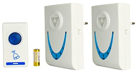 Campanello Senza Fili Doppio, Wireless Doorbell, Campanello Wireless Da Interno, 36 Melodie (Alimentazione 220V Con Spina EU)