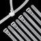 XINGO 100PCS Reusable Cable Ties White, 200mm x 7.6mm, Releasable Adjustable Wire Cable Ties, Multi-Purpose Use Plastic Tie Wire for Indoor and Outdoor