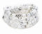 108 Mala-Stein-Perlen-Halsketten-Wrap-Handgelenk-Armband mit Elefanten-Charme-handgemachtes Schmuck-Geschenk (Weißer Howlith (White Howlite))