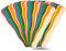 Manaloom Pack of 500 Curved Craft Sticks - 8 Birchwood Popsicle Sticks for Crafts, Jumbo Craft Sticks for Fan Handles, Wedding Programs, DIY Crafting Supplies, (Assorted Colors)