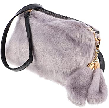 TENDYCOCO 1 Stk Plüsch Kleine Quadratische Tasche Damen Tasche Plüschtasche Schultertasche Stylische Damentasche Modische Tasche Mode Fell Umhängetasche