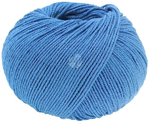 LANA GROSSA Elastico | Baumwoll-Klassiker mit leichtem Stretchanteil | Handstrickgarn aus 96% Baumwolle & 4% Polyester (Elite)| 50g Wolle zum Stricken & Häkeln | 160m Garn FB 184