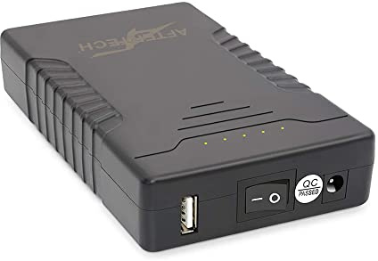 AFTERTECH MINI UPS POWERBANK PACCO BATTERIA AL LITIO LI-ION 12v 6000mAh 72wh +uscita USB D4E4