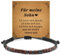 YELUWA Ich liebe dich Morsezeichen Armbänder, Mein Sohn Armband Mutter Sohn Geschenke von Mama Papa Mutter Armbänder für Teenager Jungen Geschenkideen Jungen Geburtstag Geschenke