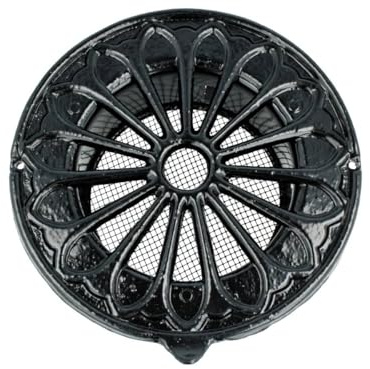 MS Beschläge Grille d'aération nostalgique - Antic Look - Grille de ventilation - Grille d'évacuation - Protection anti-insectes - Grille pour bâtiment ancien - Raccord de tuyau - Grille murale