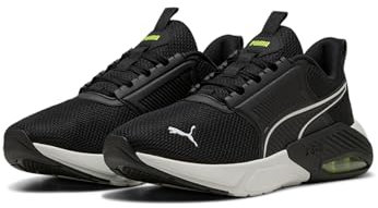 PUMA Unisex X-Cell NOVA FS Straßen-Laufschuh, Black-Yellow ALERT, 42 EU