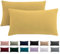 Kissenbezug 30x50 2er Set - Kopfkissenbezug 30 x 50 cm Gelb Für Kissen 100% Mikrofaser Kissenhülle Bügelfrei & Knitterfrei mit Reißverschluss
