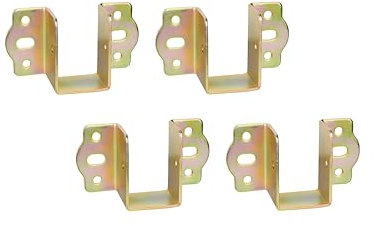 LIKERAINY Supporto Centrale Connettore per Mobili Gancio per Travetti in Legno Larghezza 30 mm Connettori da Letto Raccordi a Sospensione Ganci di Fissaggio per Giroletto 4 pezzi