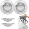 4 Stück Spritzschutz Sieb für Thermomix TM6 TM5 TM31 Mix Slider Edelstahl Ersatzfilter Zubehör