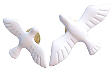 1 x Valentinstag-Anstecknadel, Motiv: Friedenstaube, Emaille, Schmuck, Anstecknadel, Anstecknadel, Anstecknadel, Anstecknadel, Anstecknadel, Schmuck, Anstecknadel, Anstecknad, M, Kunststoff