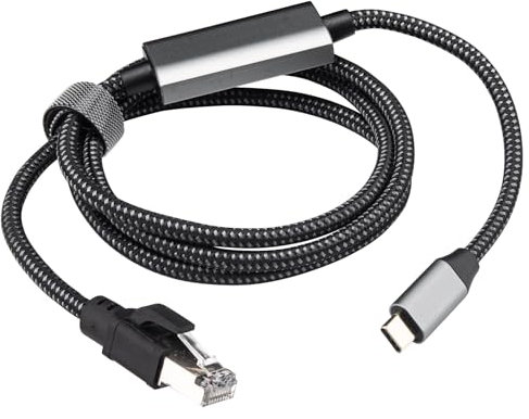 Leehitech 5M/9.84FT Gigabit USB C to Ethernet Cable, 1000M High Speed Type C to RJ45 Ethernet Cable, Plug and Play, No Delay for Smartphone, Laptop, PC, MacBook, Switch, Windows, macOS, LinuxC
