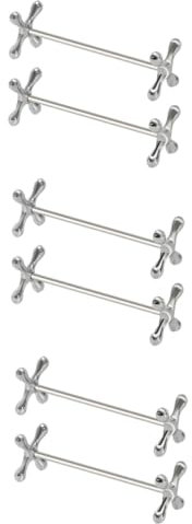 WOONEKY 6 STK Essstäbchenhalter Für Und Desktop Dekorative Gabelauflage Löffelhalter Für Den Esstisch Blumenstäbchen Ruhen Messerbänke Für Den Tisch Ruhen Zinklegierung