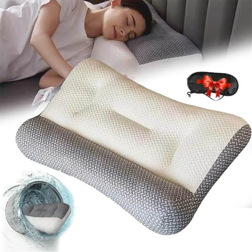 Re-stiva Kissen, Re-Stiva-Kissen für Schlafapnoe, orthopädisches Nacken-Traktionskissen, ergonomisches Re-Stiva-Kissen, Nackenstützkissen aus Memory-Schaum, konturiertes orthopädisches Kissen für