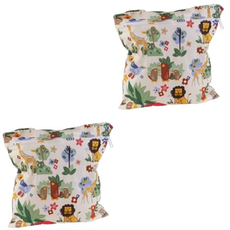 RORPOIR 2 Stücke Baby Windel Tasche Design Große Kapazität Nass Trocken Tasche Tote Stil Windel Säcke Für Baby