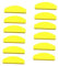 HAPINARY 20pcs Nail Art Tool Fake Nail Kit Board for Feet Nail Polishing File Nail Sanding Block Nail Kits Mini Nail Kit Nail Sanding File Buffing Block Nail Polish Kit Nail File Yellow