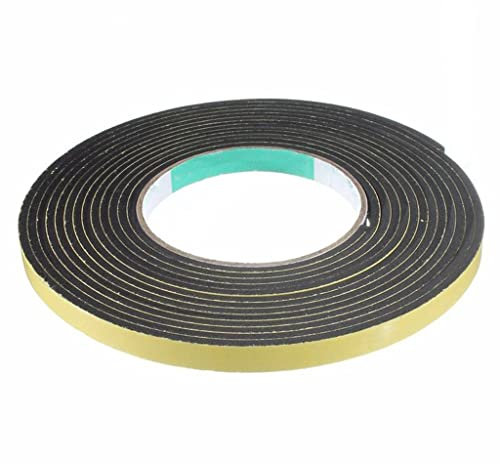SFQEVHRZ Schaumstoff-Band, Self Adhesive Foam Tape 5m Black Single SidedFoam Tape Closed Cell 20mm Wide, Economical and Durable Buffer Anti-Collision Foam Tape