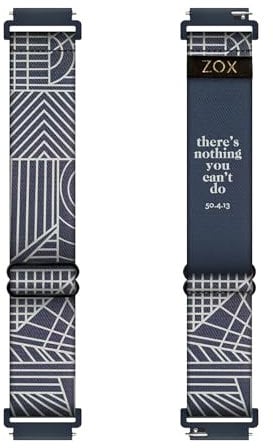 ZOX Android Smart Watch Band – There's Nothing You Can't Do | Soft, Adjustable Elastic Band with Motivational Affirmations and Beautiful Artwork – Gifts for Men, Women & Kids (20 MM)