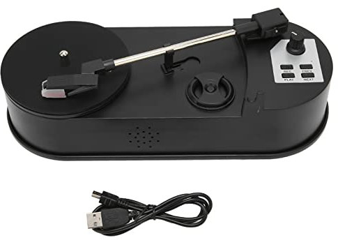Plattenspieler USB 2.0 Konvertierung zu MP3 für tragbare Wiedergabe von Schallplatten, mit direkter auf USB-Stick ohne PC, Plattenspieler für Musikliebhaber, analoge Vinylsammlungen