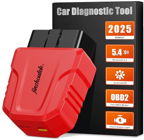 OBD2 Diagnosegerät Auto OBD Bluetooth: OBD Scanner Bluetooth Adapter 5.4 Obd2 Diagnosegerät für Alle Fahrzeuge - Motorprüfung OBDII Fahrzeugleistungstest - Kompatibel mit iOS Android