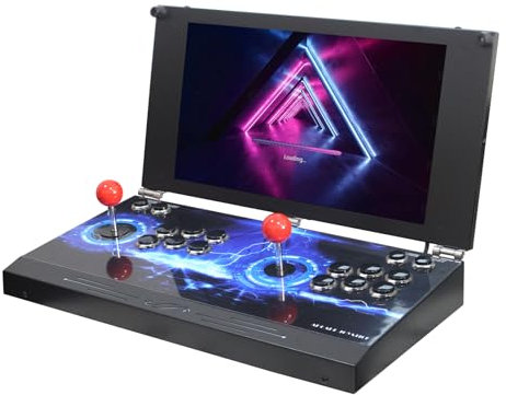 Console di gioco arcade portatile 26800 in 1 con schermo HD da 17,5 pollici, doppio lettore Pandoras Box DX, macchina per videogiochi retrò, cerca/nascondere/salvare/caricare/mettere in pausa giochi