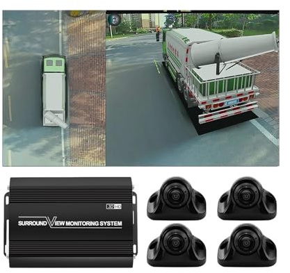 Car 360° Surveillance Around View Monitor Camera System 360° Bird Eye Seamless View Video Recorder For Sprinkler