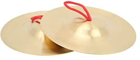 2 Stück Crash-Becken, 14,7 cm, Messing, Handbecken, Percussion-Instrument, Spielzeugtrommel, Becken, Übungsbecken, Jazz-Trommel, Messingtücher, traditionelle Messingtrommel für