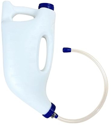 Calf Milk Feeder 4L Milk Supplements Feeding Dispenser | Vertical Bottle Calf Pacifier for Supplements Nutrition Cattle Cow Lamb Livestock Farm Animal