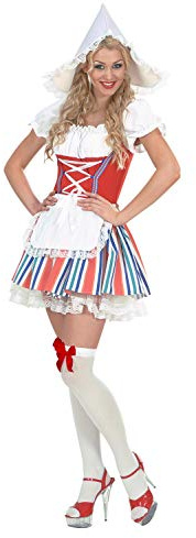 W WIDMANN MILANO Party Fashion - Kostüm Holländerin, Kleid mit Unterrock, Schürze, Kopfbedeckung, Bäuerin, Volksfest