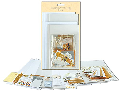 Ursus 56100019 - Grußkartenset Greetings Konfirmation, 2 x 2 Kartenformate mit Kuverts, 100 Klebestickern, zur individuellen Kartengestaltung